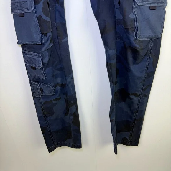 Hudson Jeans Navy Camouflage Cargo Pants - Picture 5 of 14